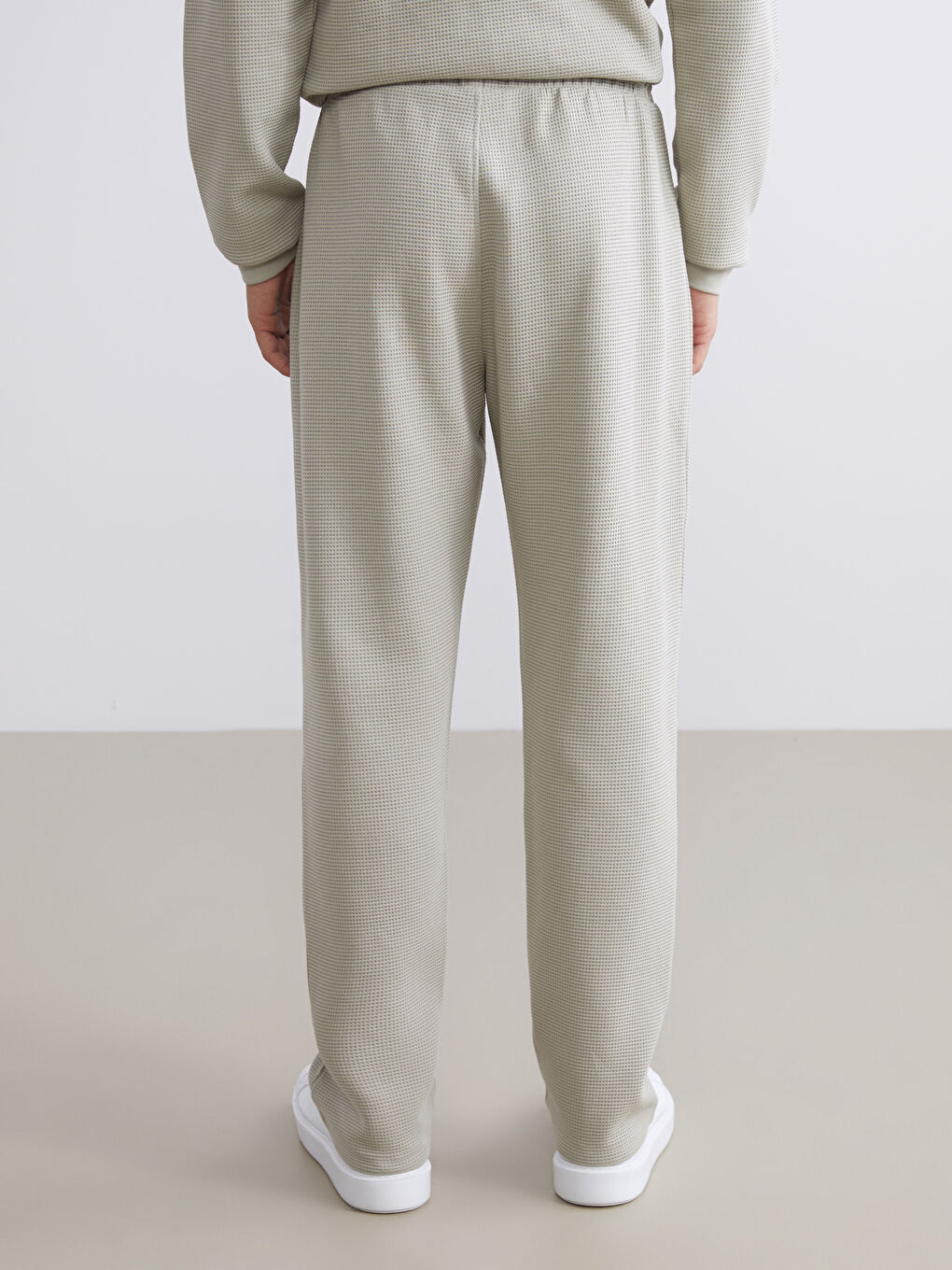 Gri Dokulu Erkek Eşofman Altı-3