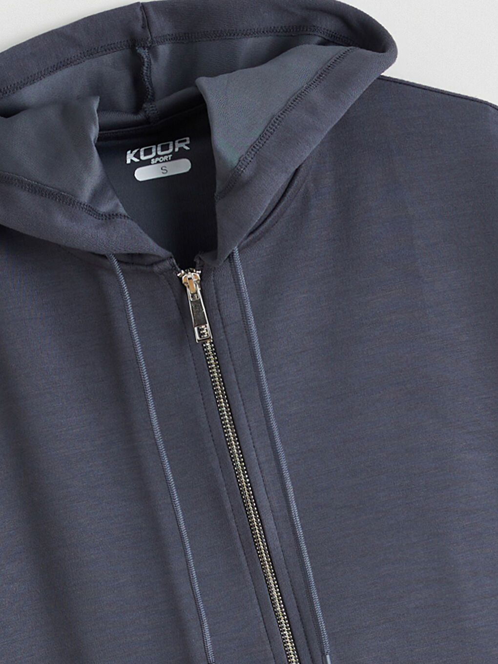 Woman GREY Zip-Up Sweatshirt-5