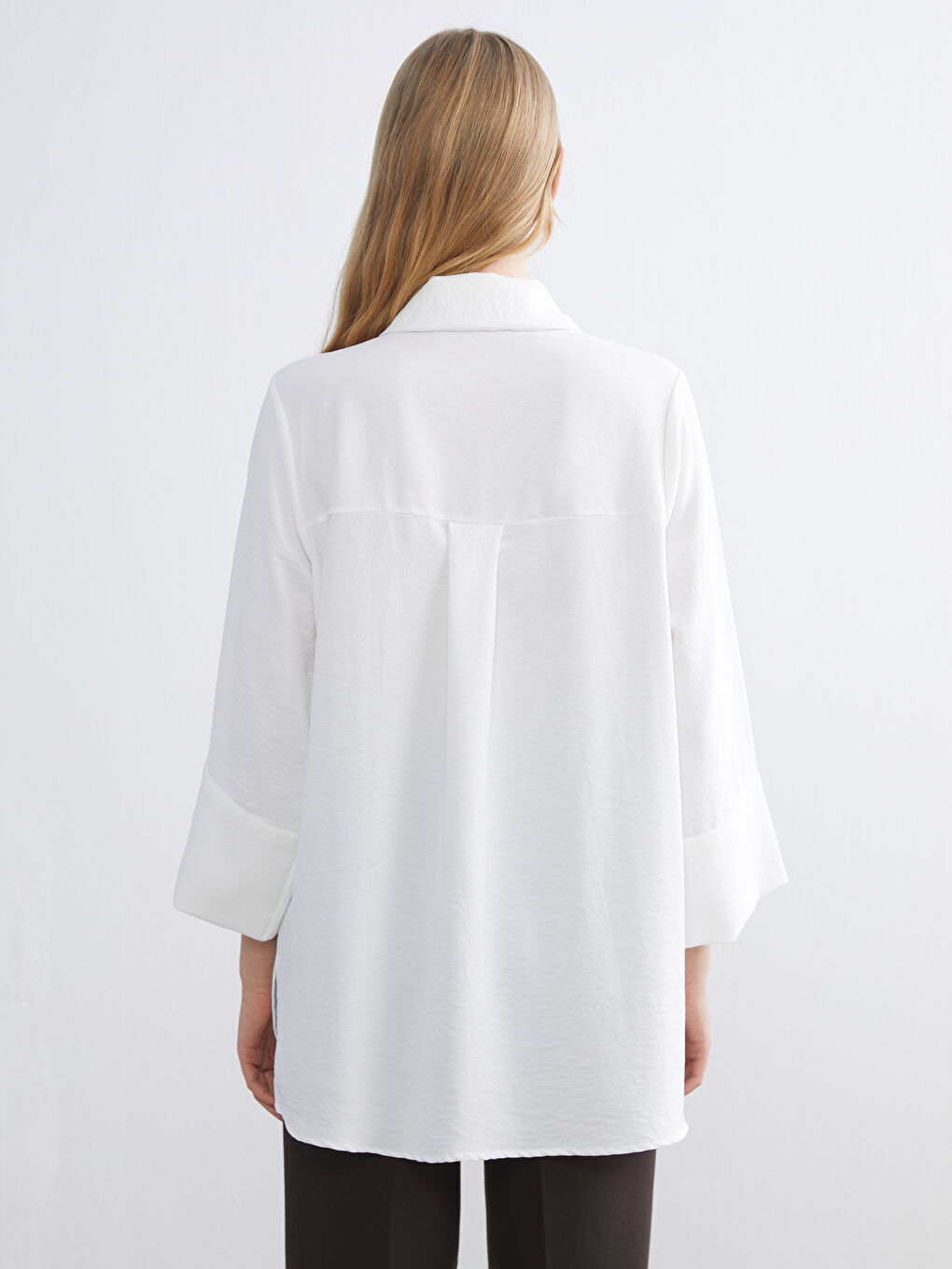 Collared Neck Oversize Women's Tunic-3