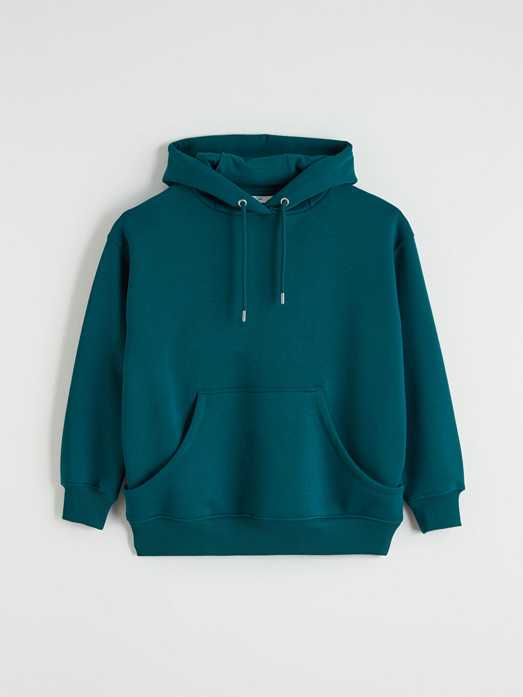 Haki Kanguru Cepli Kadın Kalın Hoodie