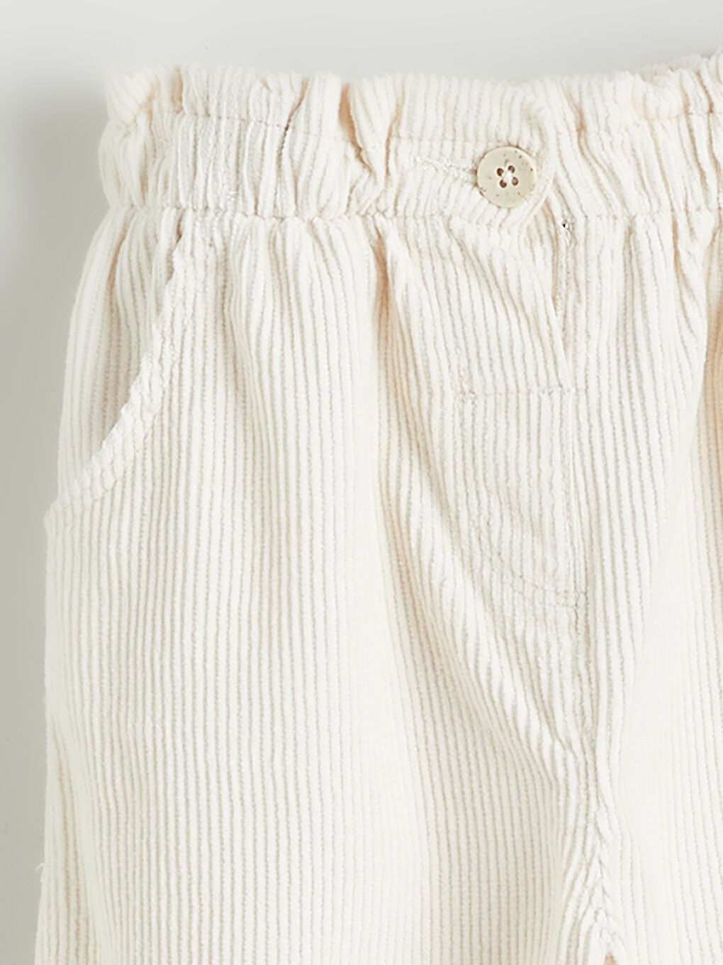 Girls' Velvet Trousers with Elasticated Waist-2