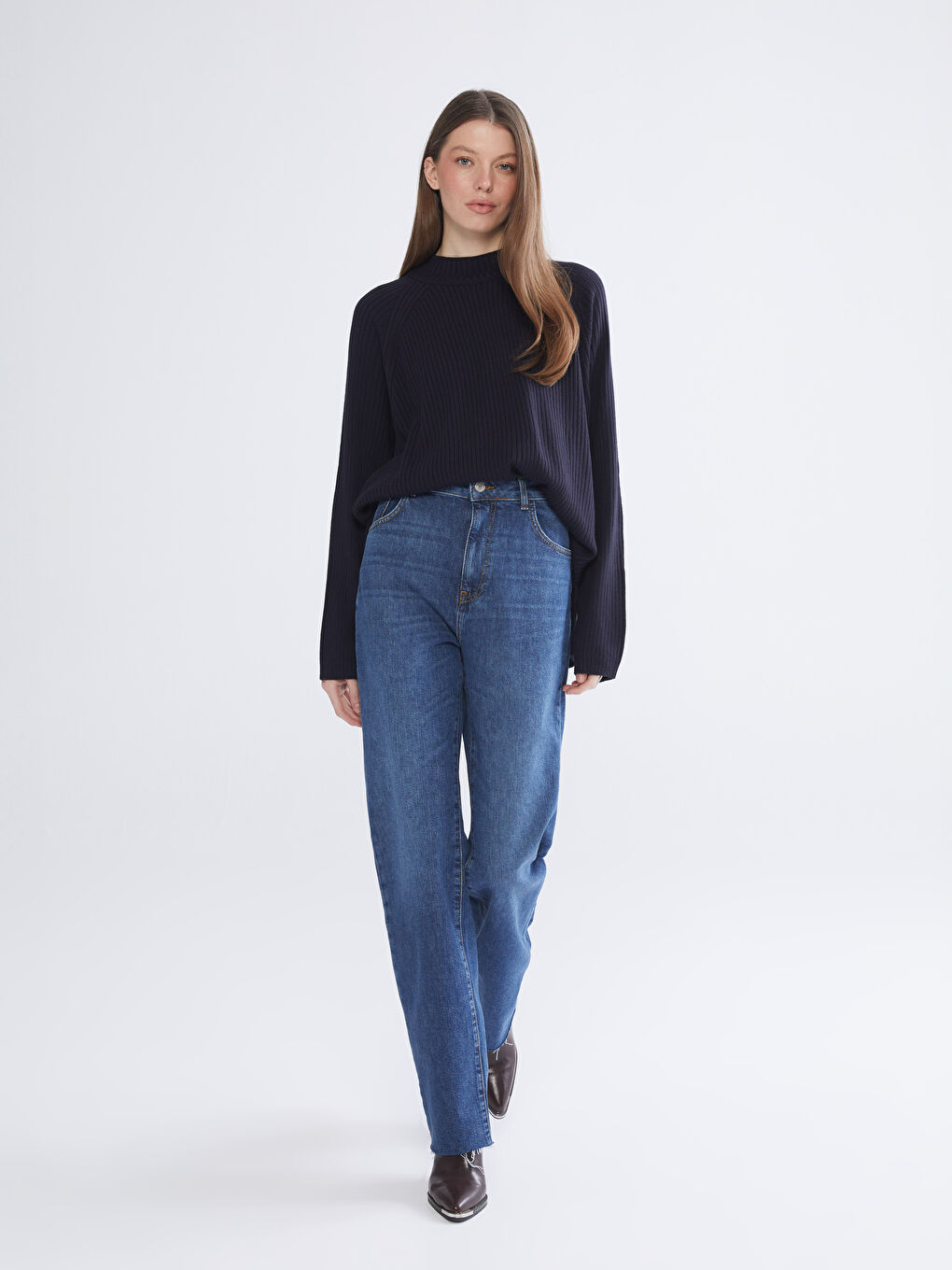 İndigo Slim Fit Kadın Jean Pantolon