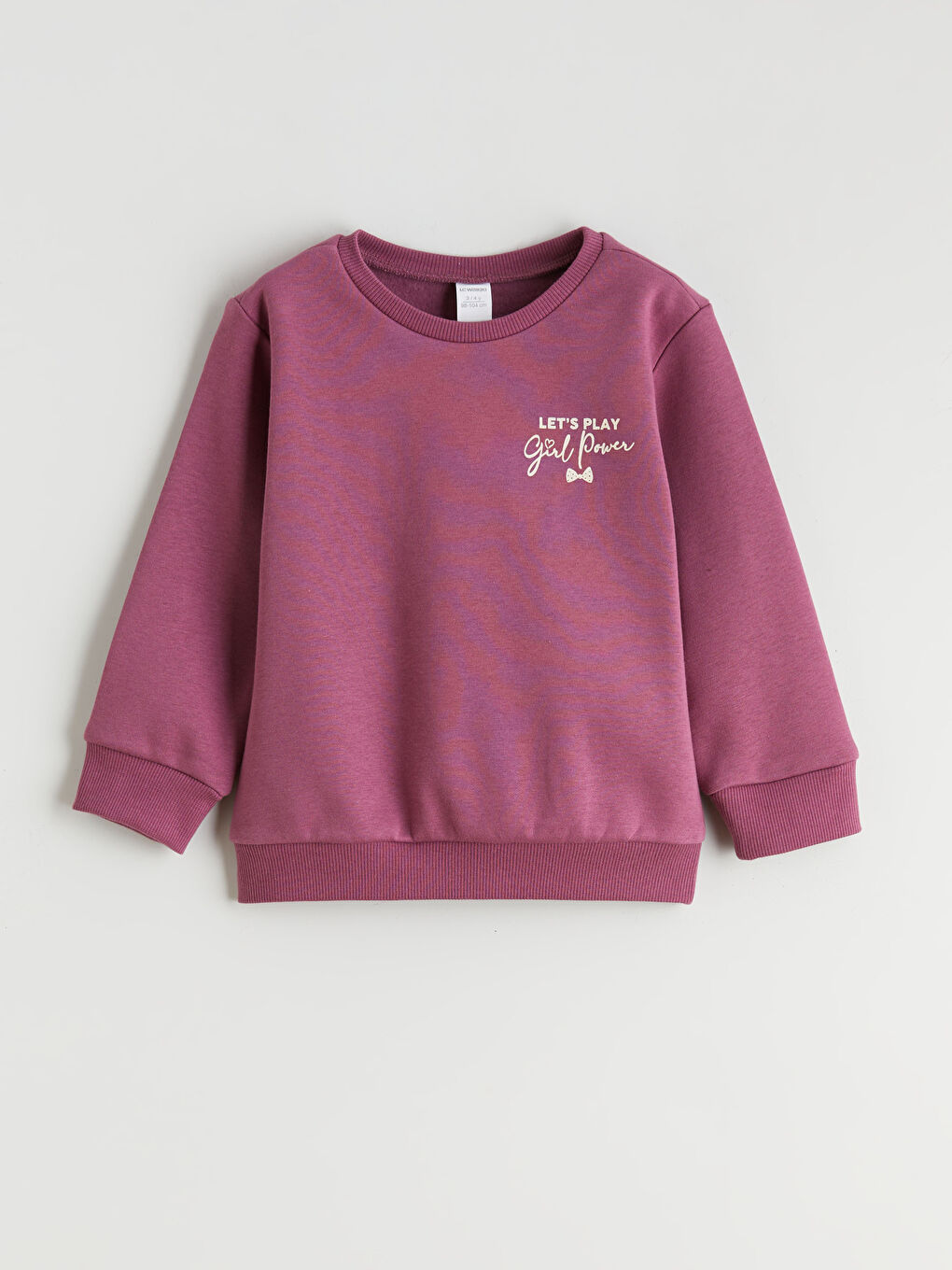 Mürdüm Bisiklet Yaka Kız Çocuk Sweatshirt-1