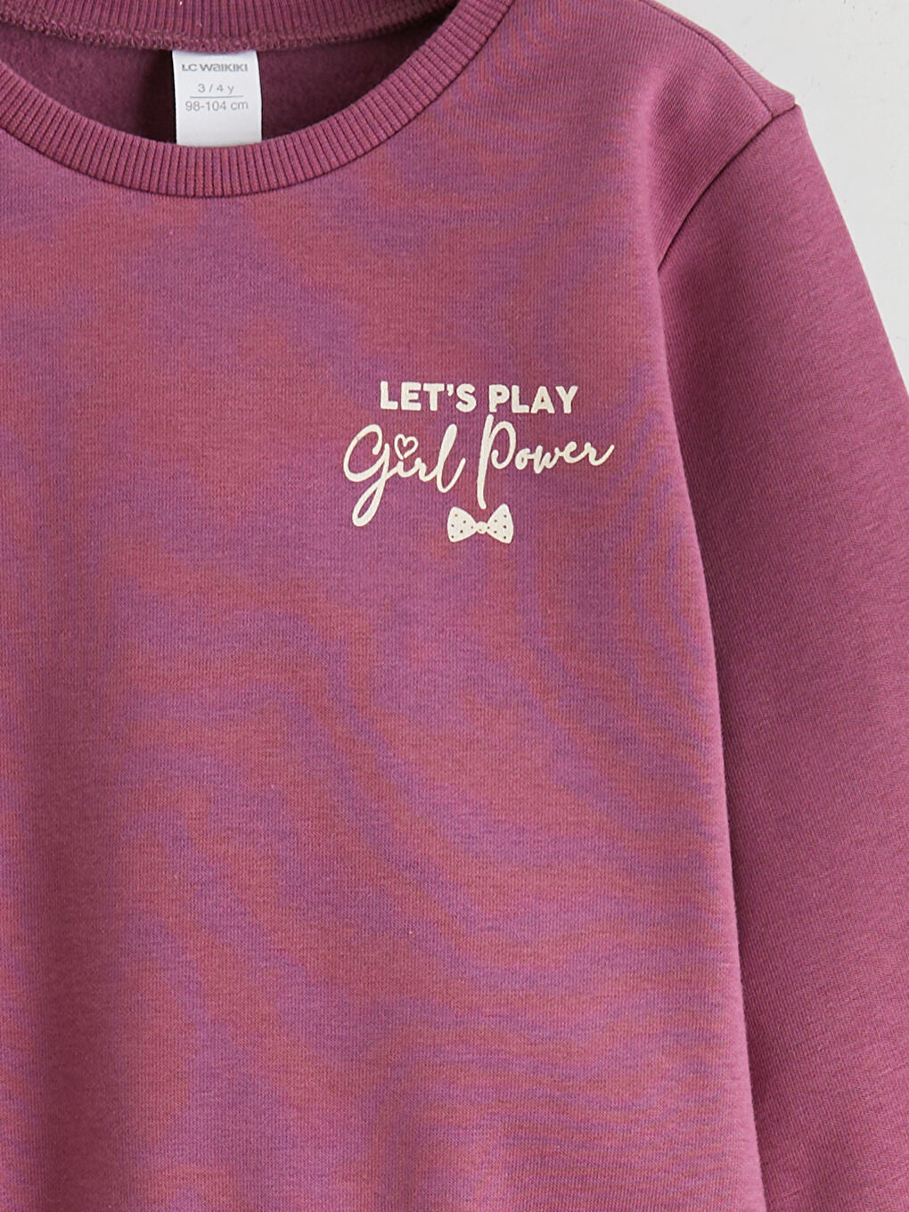 Mürdüm Bisiklet Yaka Kız Çocuk Sweatshirt-3