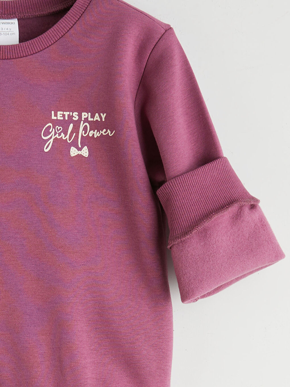 Mürdüm Bisiklet Yaka Kız Çocuk Sweatshirt-4