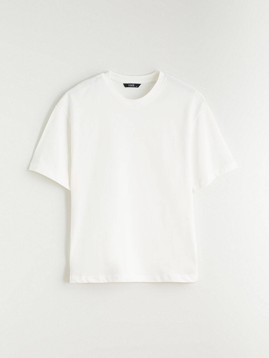 Ekru Bisiklet Yaka Penye Erkek Tişört 3'lü Paket-12