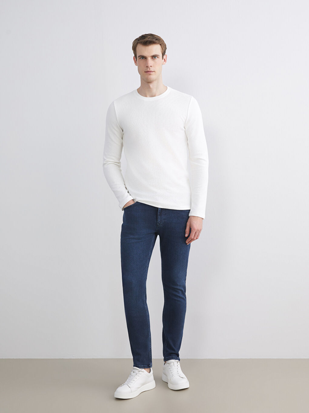 İndigo 750 Slim Fit İçi Polarlı Kışlık Erkek Jean Pantolon