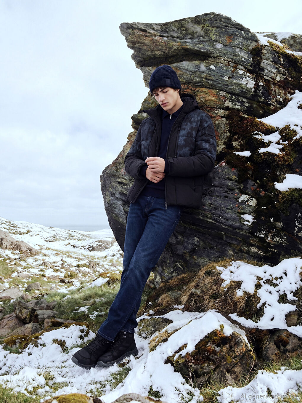 İndigo 750 Slim Fit İçi Polarlı Kışlık Erkek Jean Pantolon