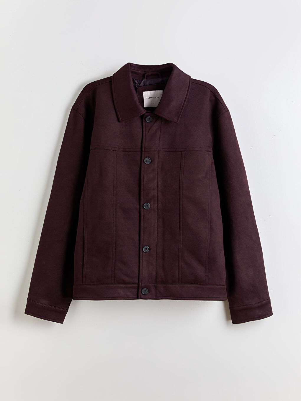 Mürdüm Rahat Kalıp Gömlek Yaka Süet Erkek Mont-6