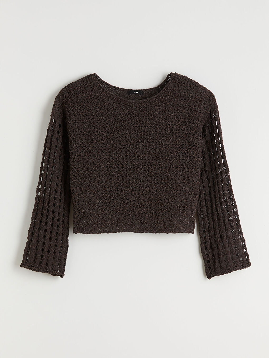 Slash Neck Hole-Knitted Women's Knitwear Sweater-4