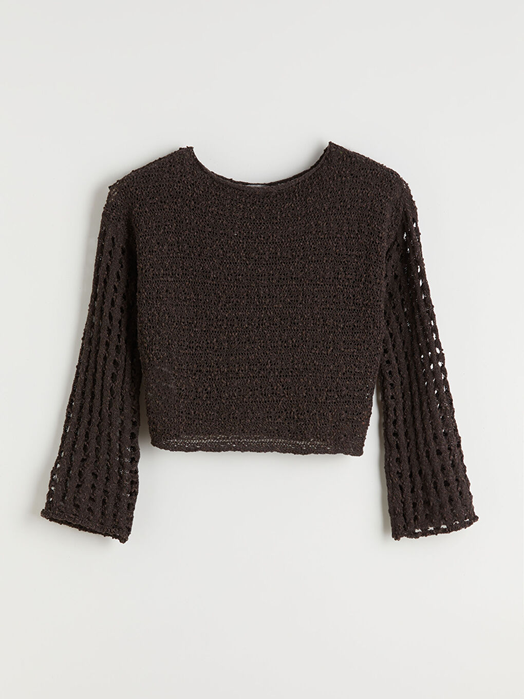 Slash Neck Hole-Knitted Women's Knitwear Sweater-5