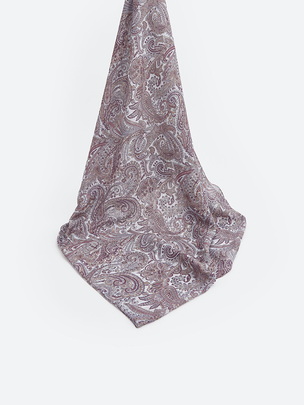 Ekru Desenli Kadın Şal