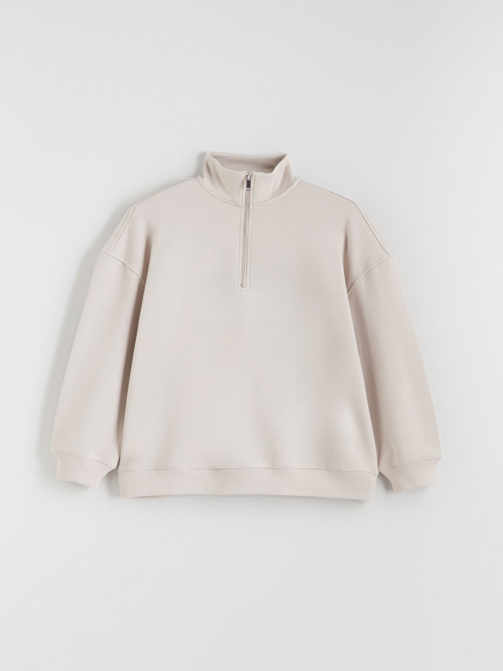 Толстовка с воротником-труба оверсайз для женщин-4