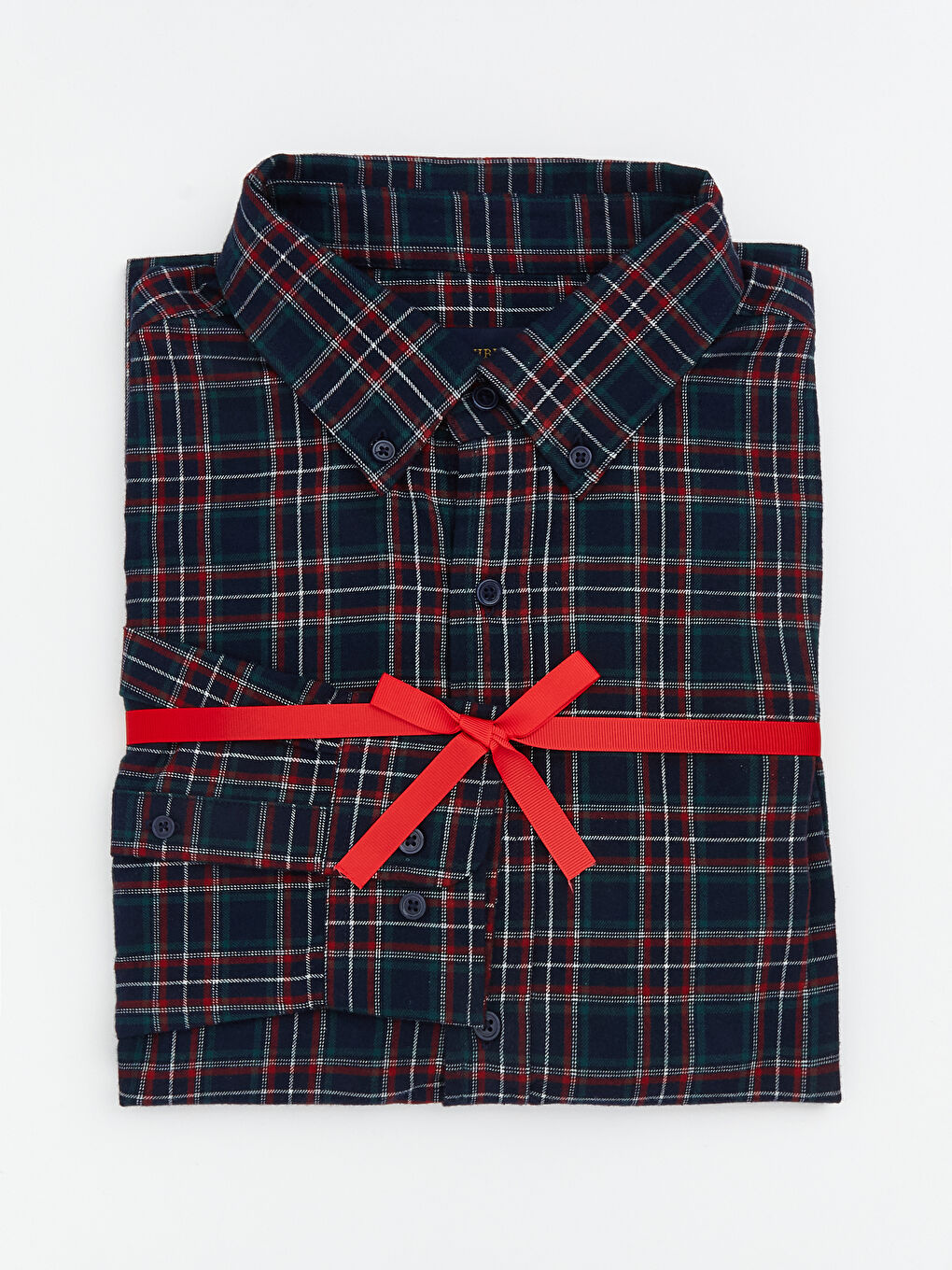 Lacivert Regular Fit Uzun Kollu Ekose Erkek Oduncu Gömlek-5