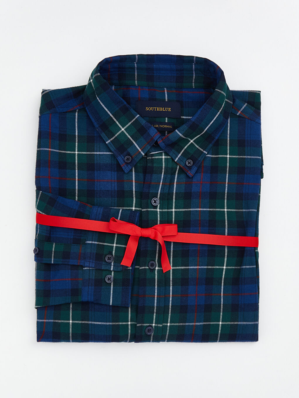 کراس فڵانێل قۆڵ درێژ چوارخانە فیتی ڕاحەت بۆ پیاوان-5