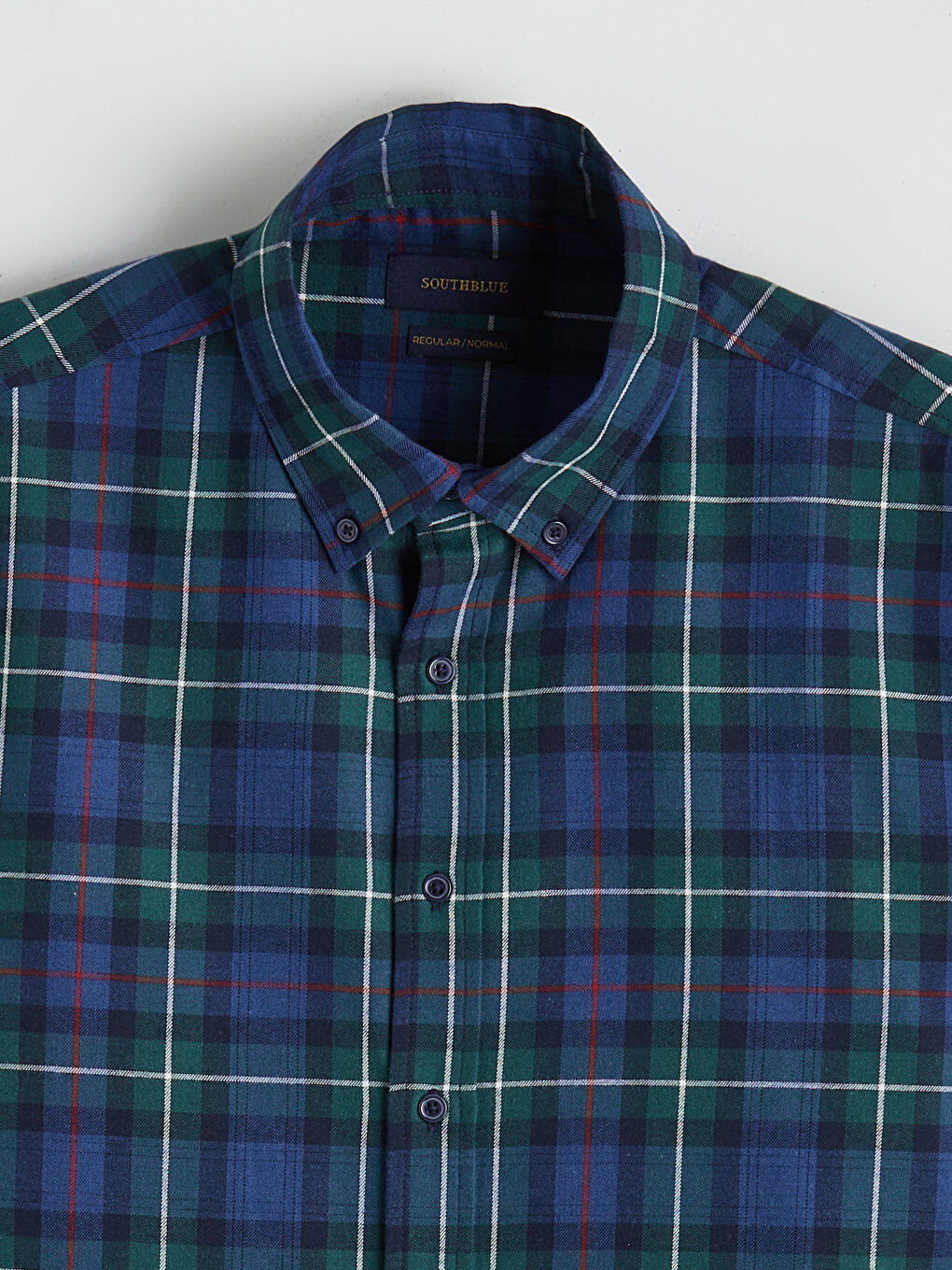 کراس فڵانێل قۆڵ درێژ چوارخانە فیتی ڕاحەت بۆ پیاوان-6