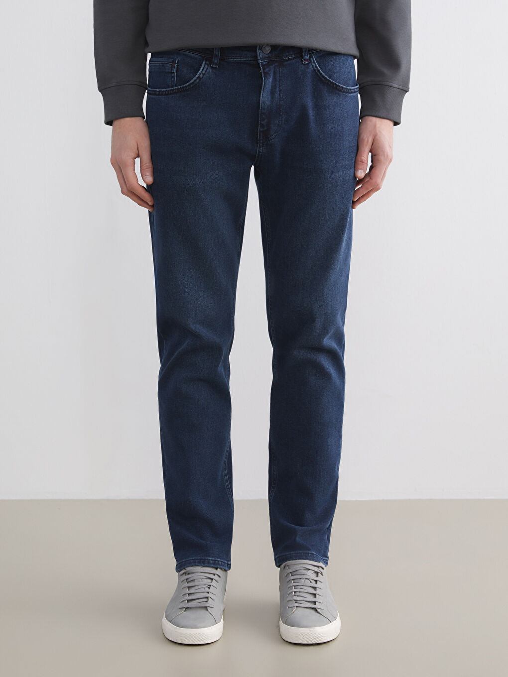 İndigo 779 Regular Fit İçi Polarlı Kışlık Erkek Jean Pantolon-1