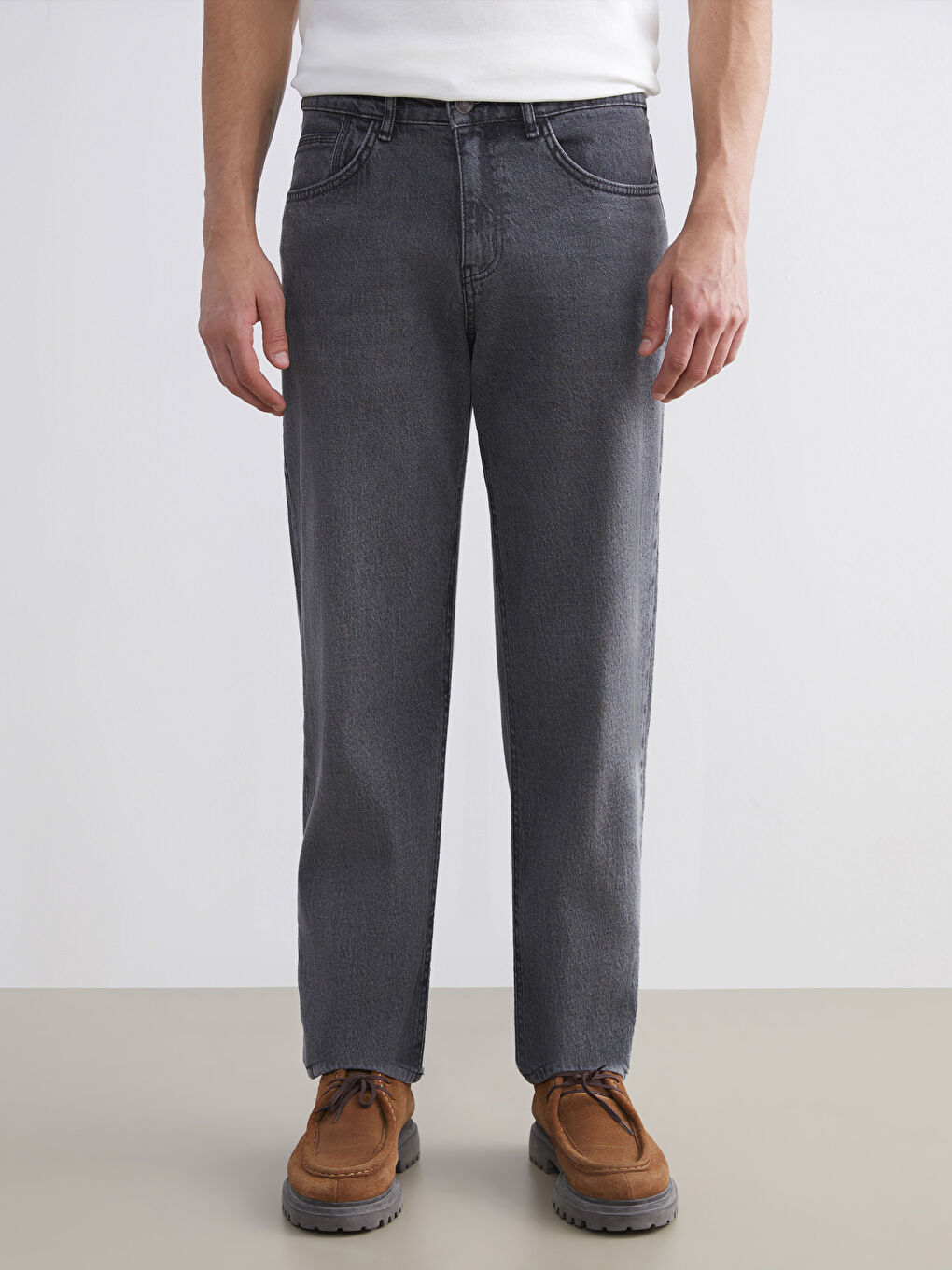 Antrasit 700 Straight Fit Erkek Jean Pantolon-1