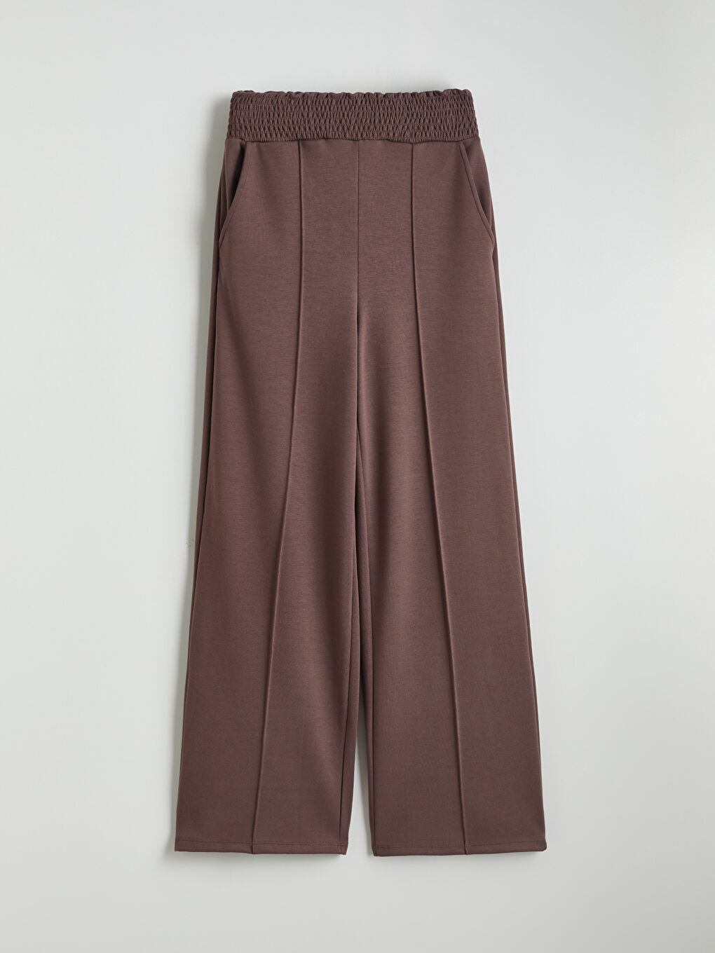 Elasticated Waist Wide Leg Women's Sweatpants-4