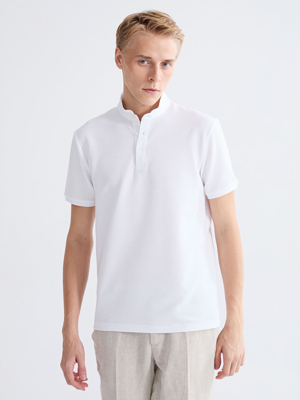 Grandad Collar Men's T-Shirt