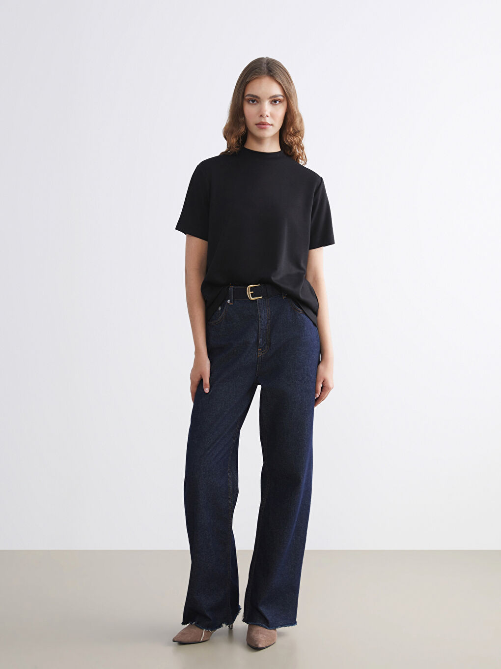 Funnel Neck Women's T-Shirt-1