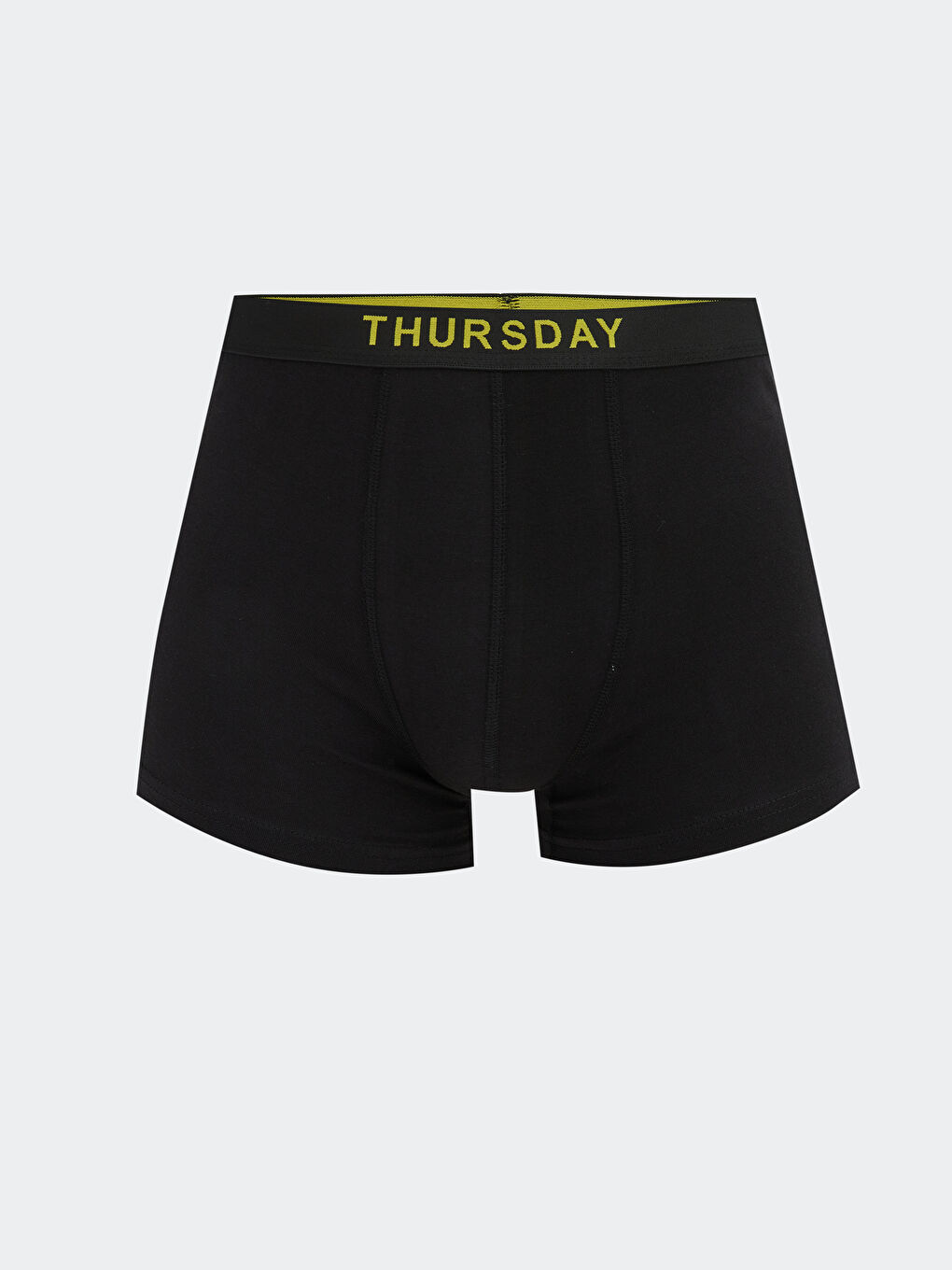 Siyah Standart Kalıp Pamuklu Esnek Erkek Boxer-4