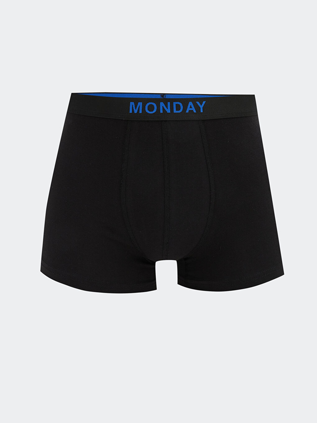 Siyah Standart Kalıp Pamuklu Esnek Erkek Boxer