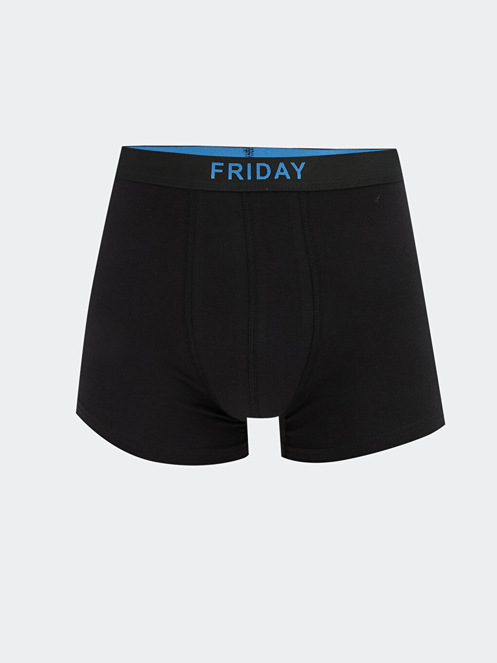 Siyah Standart Kalıp Pamuklu Esnek Erkek Boxer 7'li-5