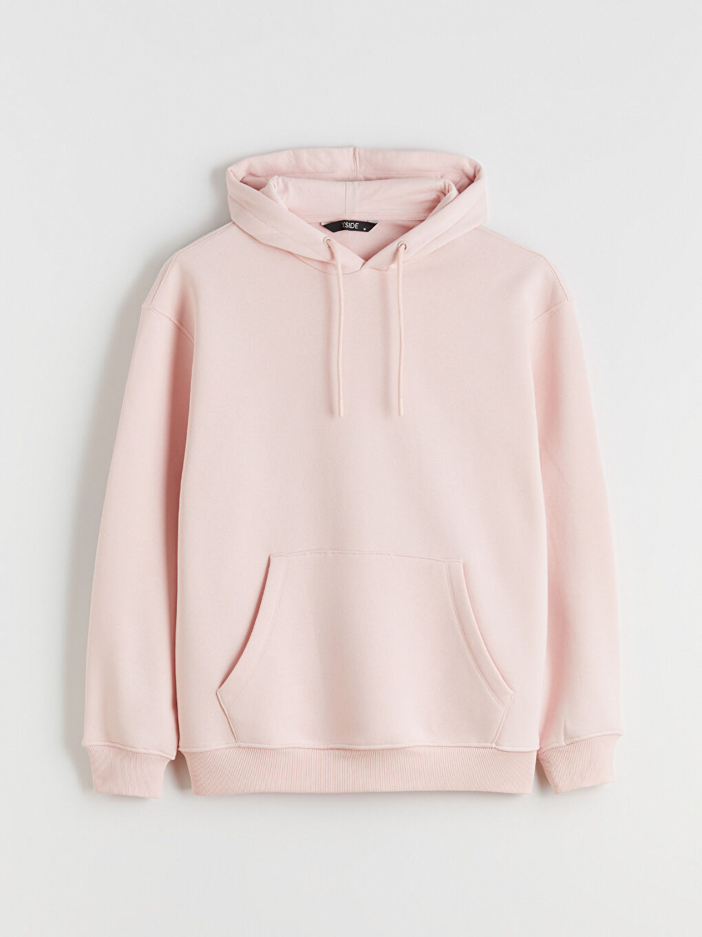 Pembe Kanguru Cepli Erkek Kalın Hoodie-4