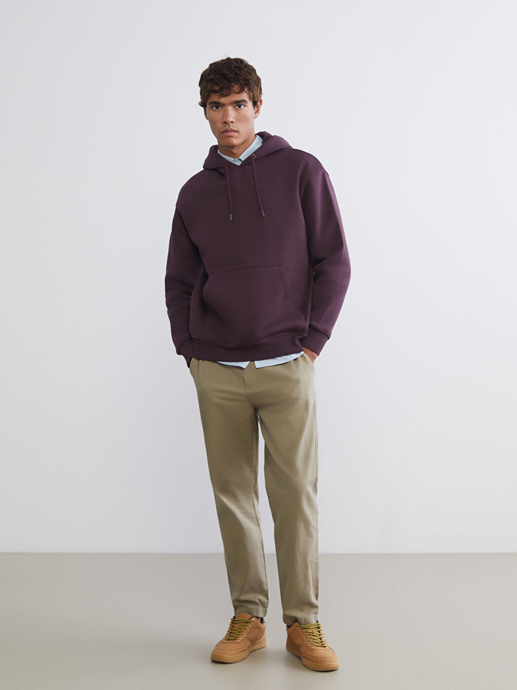 Kangaroo Pocket Men's Thick Hoodie-3