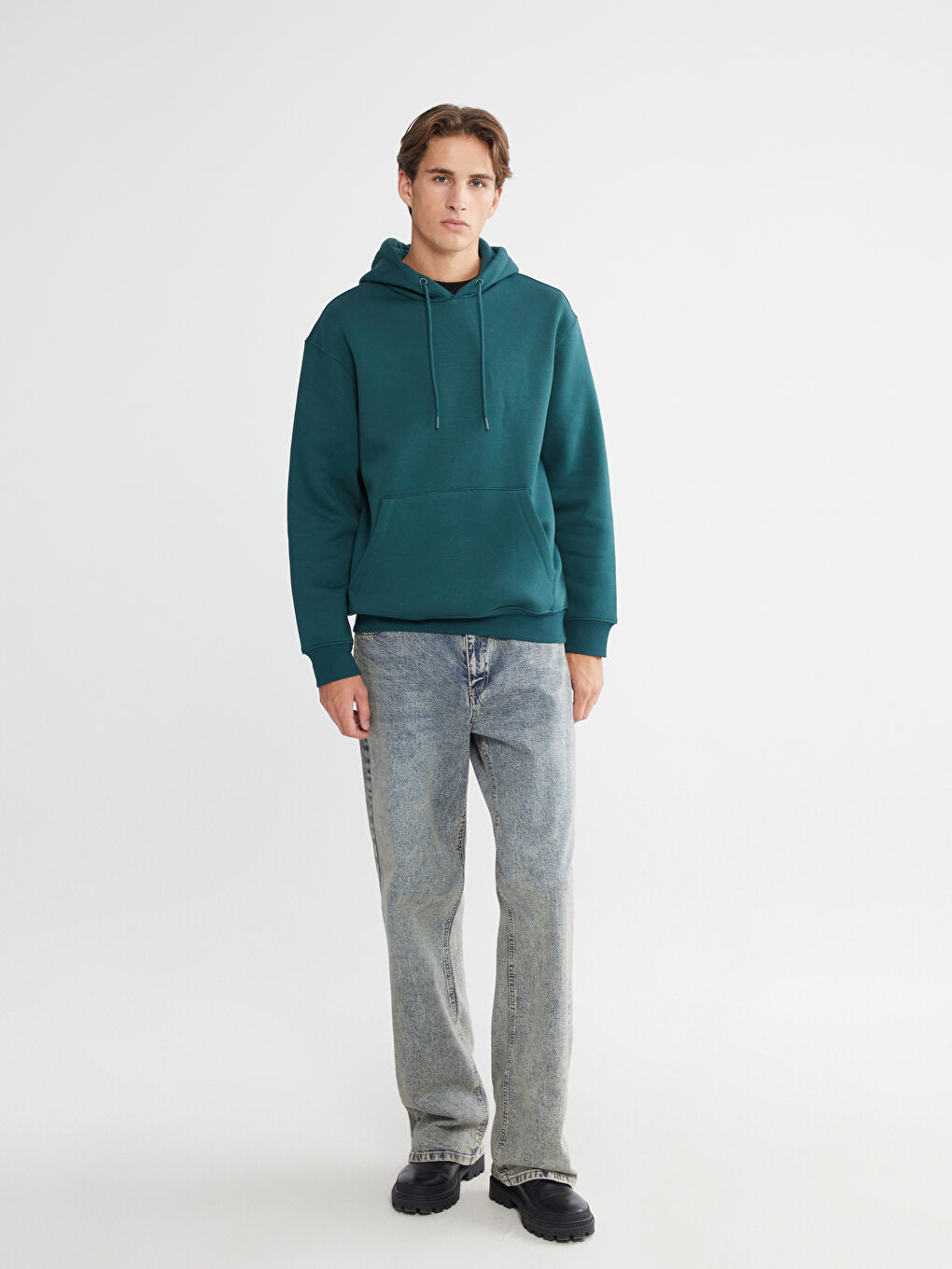 Kangaroo Pocket Men's Thick Hoodie-1