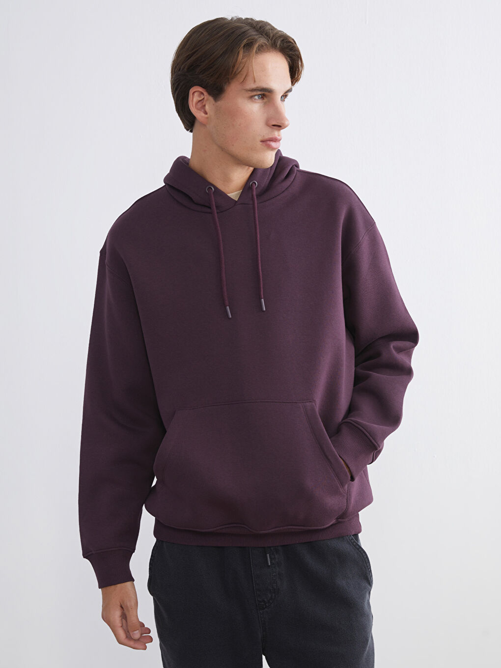 Kangaroo Pocket Men's Thick Hoodie-1