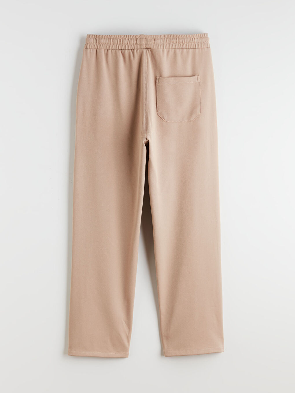 Bej Yandan Cepli Beli Lastikli Erkek Pantolon-5