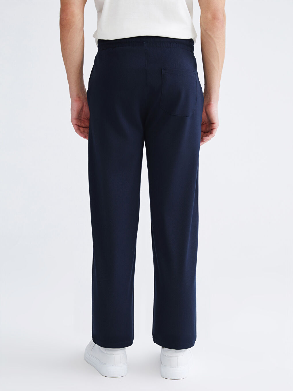 Lacivert Yandan Cepli Beli Lastikli Erkek Pantolon-3