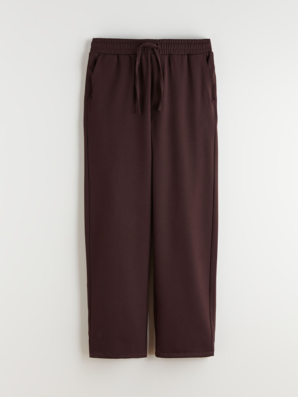 Kahverengi Yandan Cepli Beli Lastikli Erkek Pantolon-4