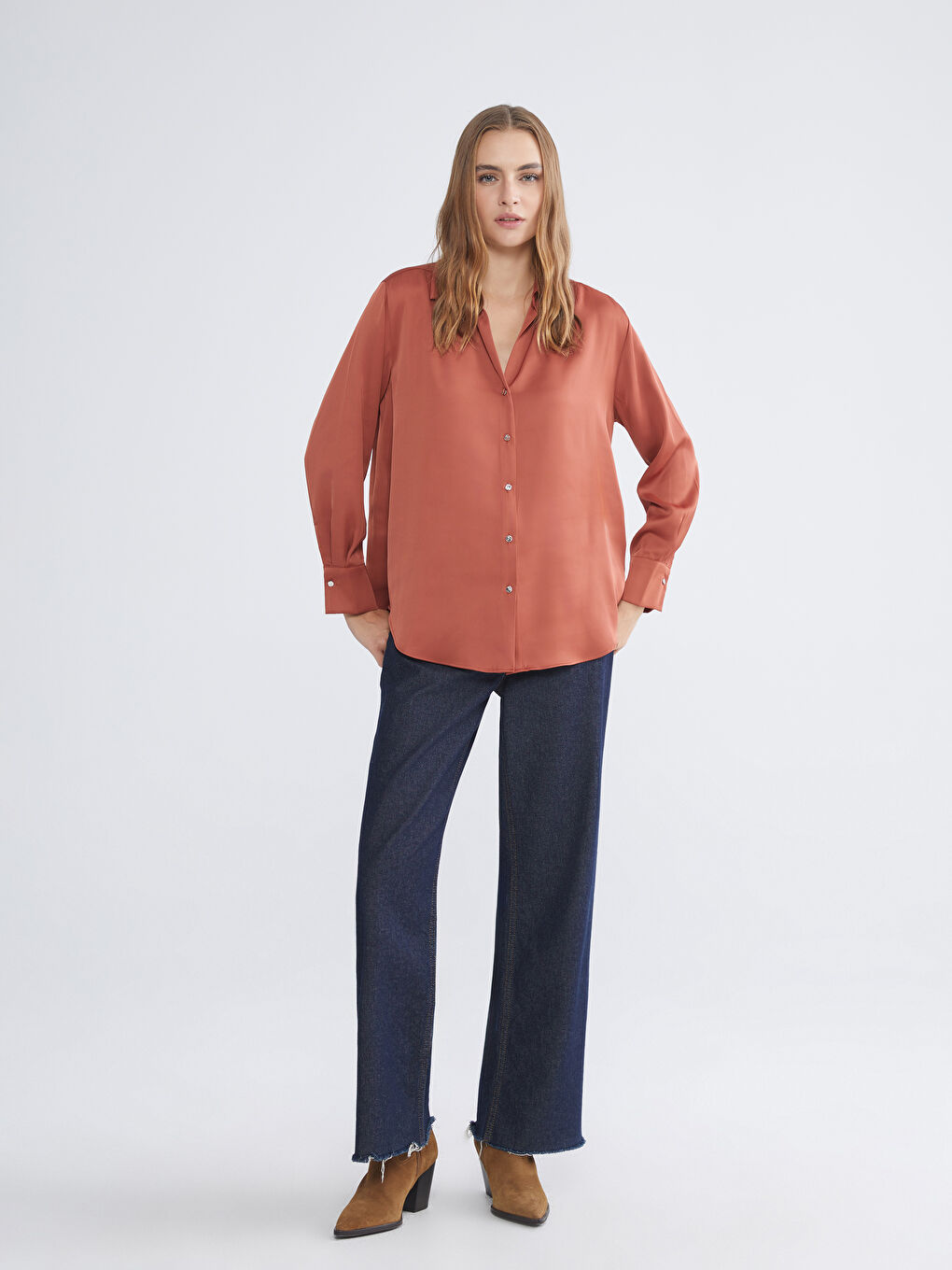 قميص نساء فضفاض-1