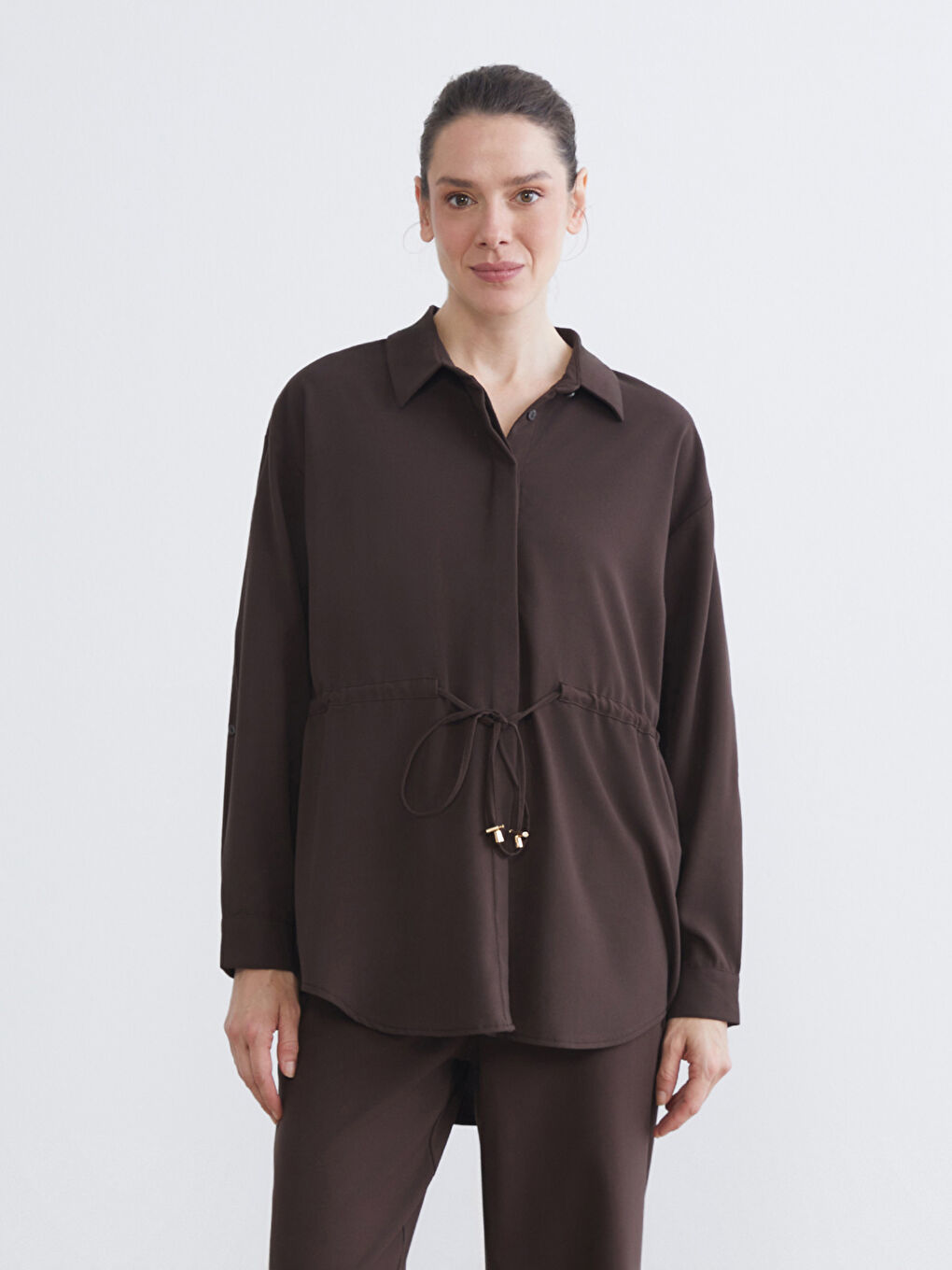 Woman BROWN Shirt Tunic
