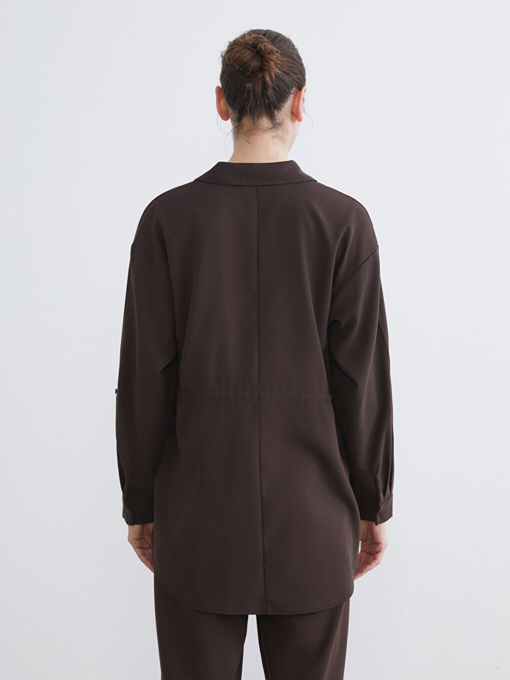 Woman BROWN Shirt Tunic-3