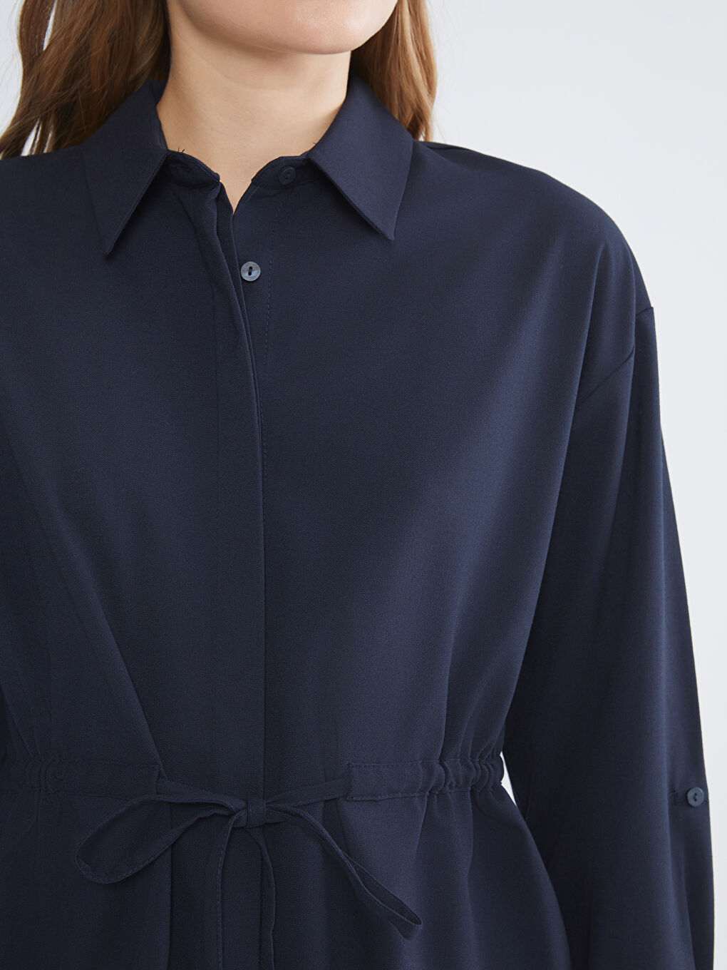 TAMNO PLAVA Košulja tunika Žena-2