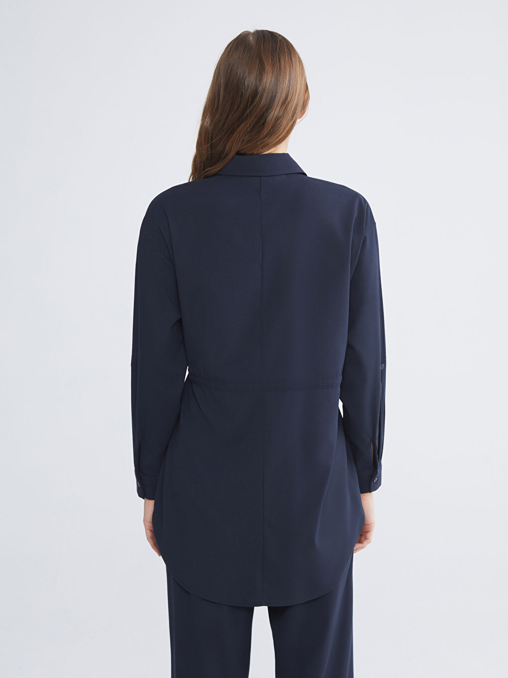 TAMNO PLAVA Košulja tunika Žena-3