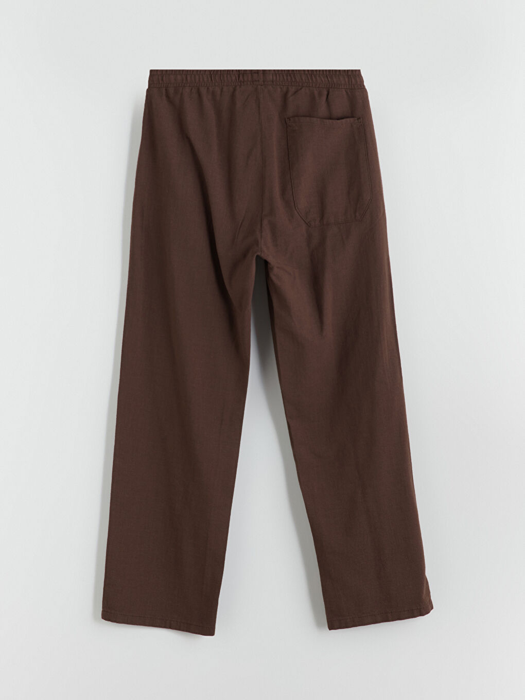 Kahverengi Standart Kalıp Erkek Pantolon-5