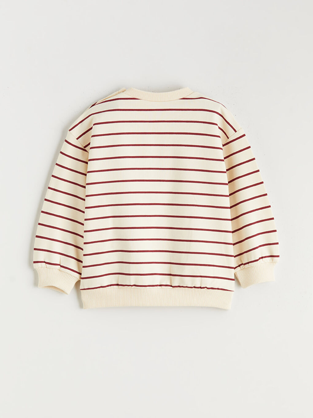 Ekru Nakışlı Kız Bebek Sweatshirt ve Tayt 2'li-4