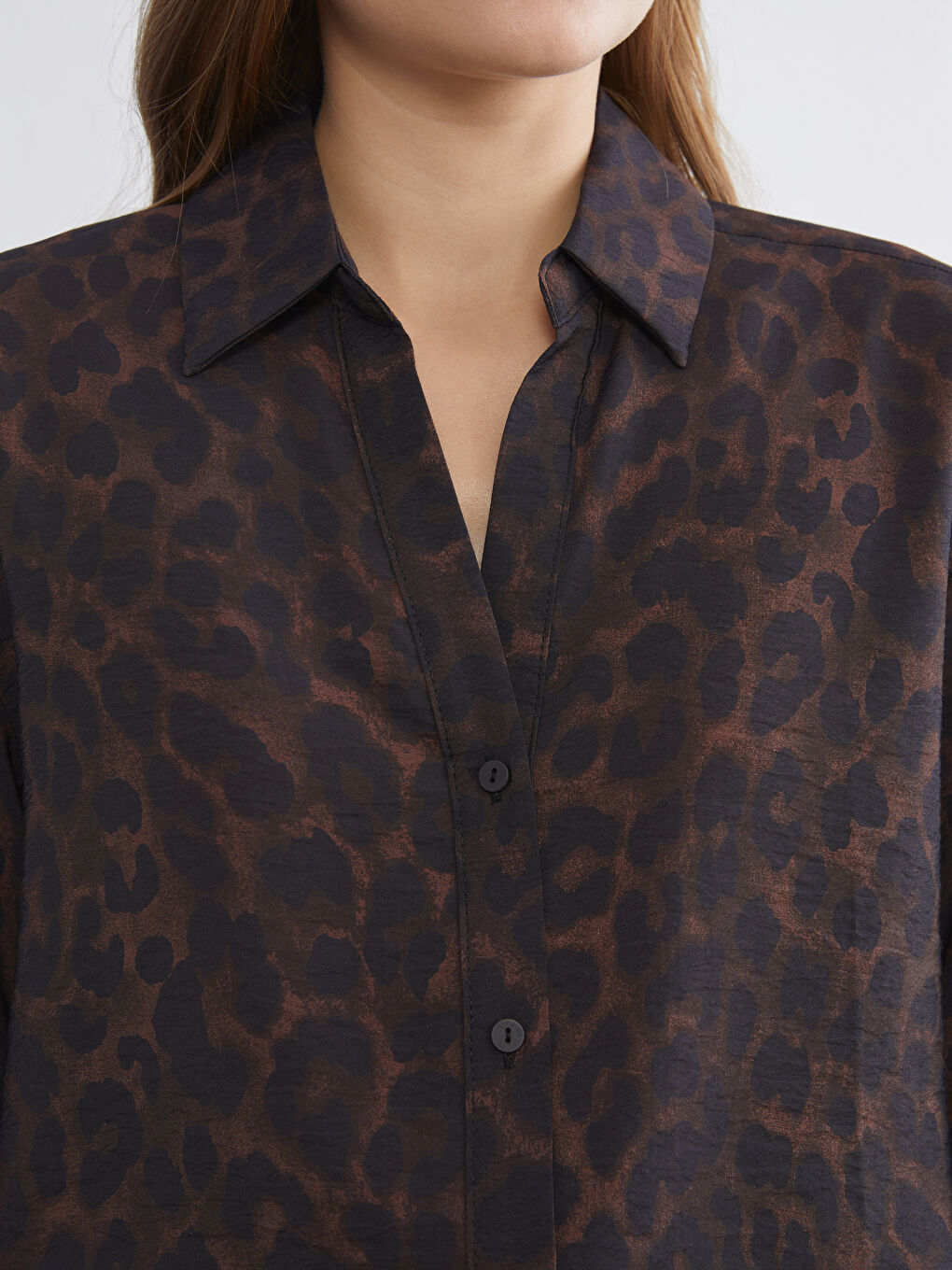 Leopard Print Women's Shirt-2