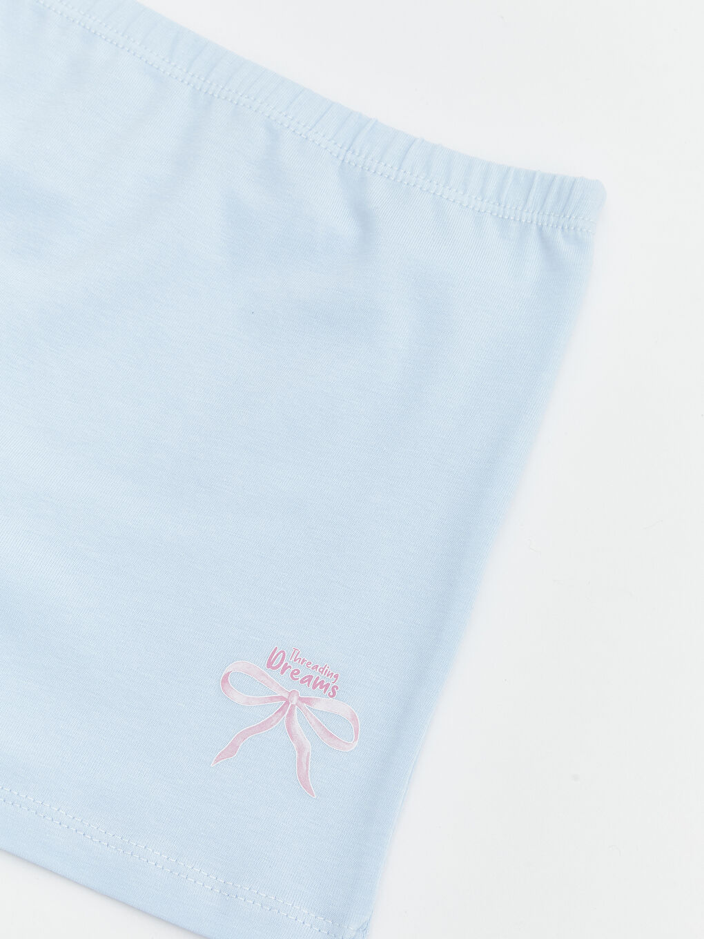 Beyaz Beli Lastikli Kız Çocuk Boxer 3'lü-3