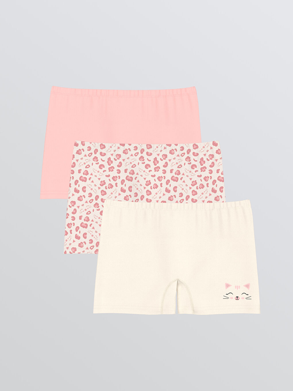 Труси-боксери з принтом для дівчаток, 3 штуки в упаковці