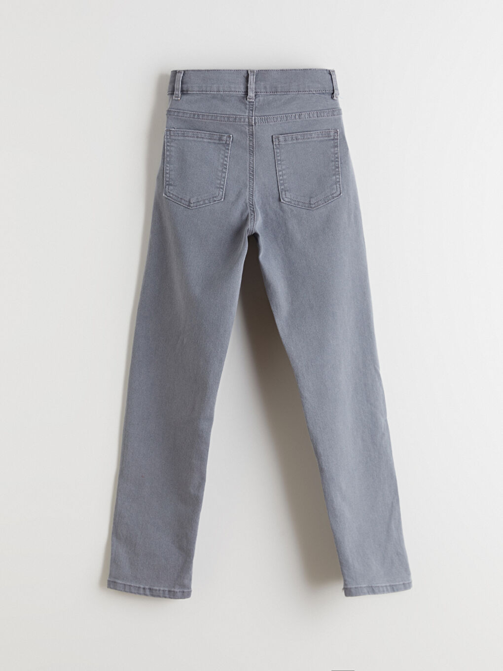 Gri Slim Fit Erkek Çocuk Jean Pantolon-2