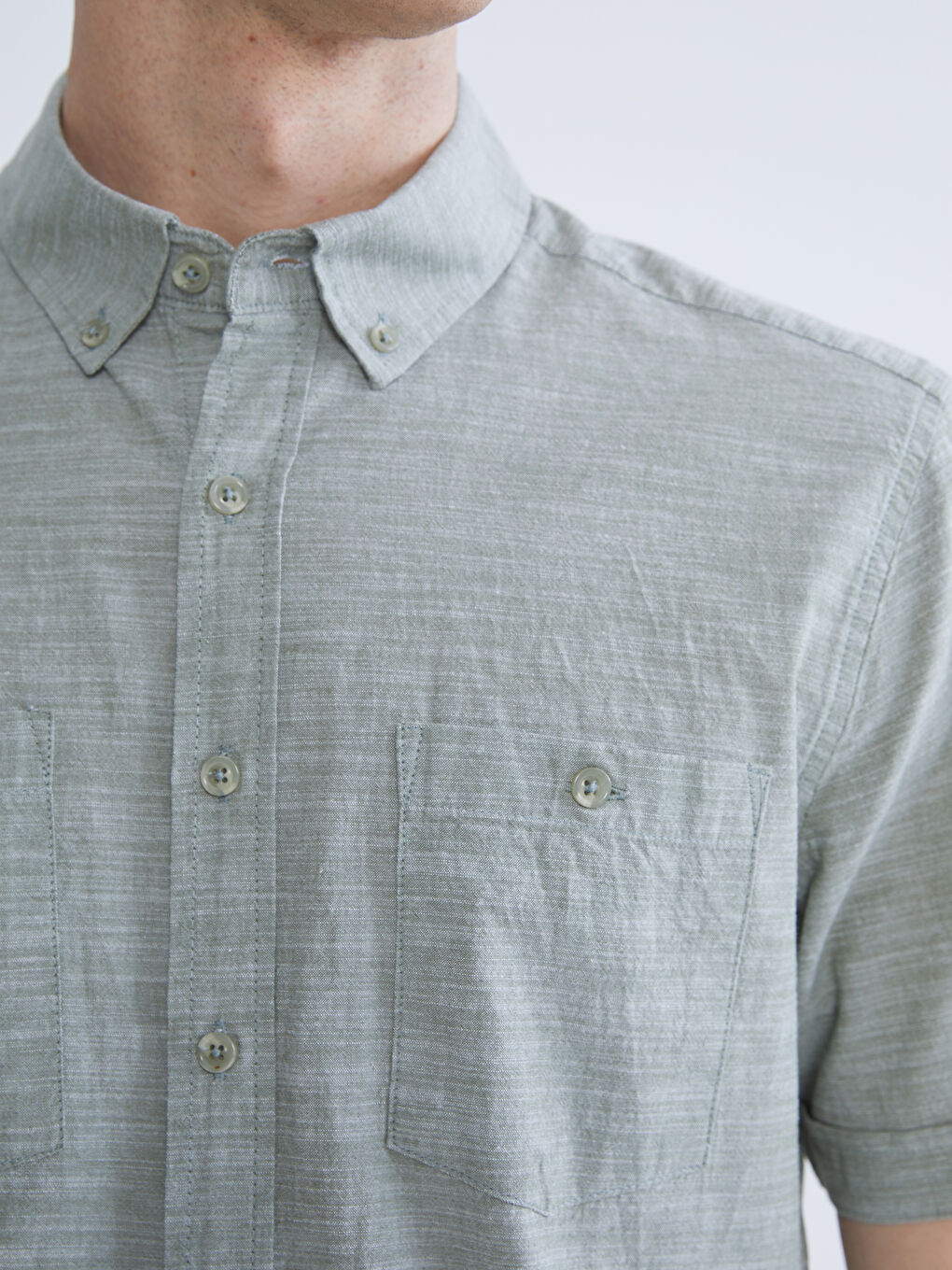 Regular Fit Short Sleeve Men's Shirt-2