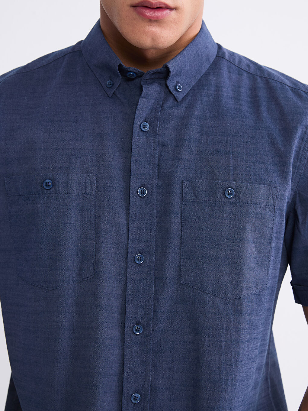 Regular Fit Short Sleeve Men's Shirt-2