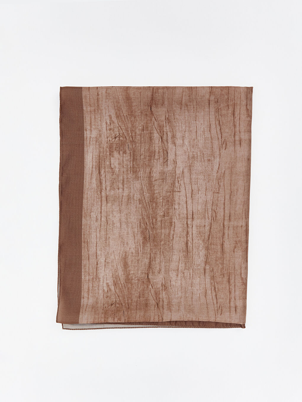 Kahverengi Desenli Kadın Şal-1