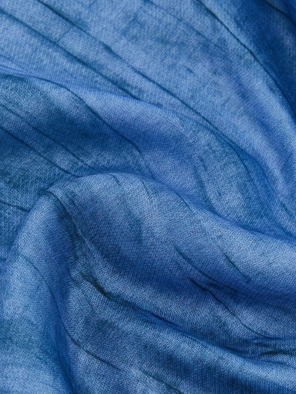 Mavi Desenli Kadın Şal-2